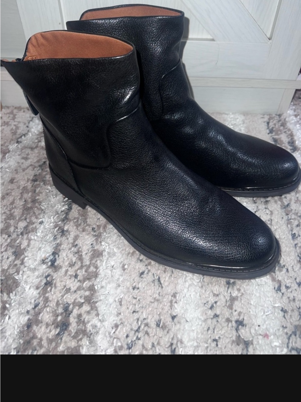 Franco Sarto Black Ankle Boots